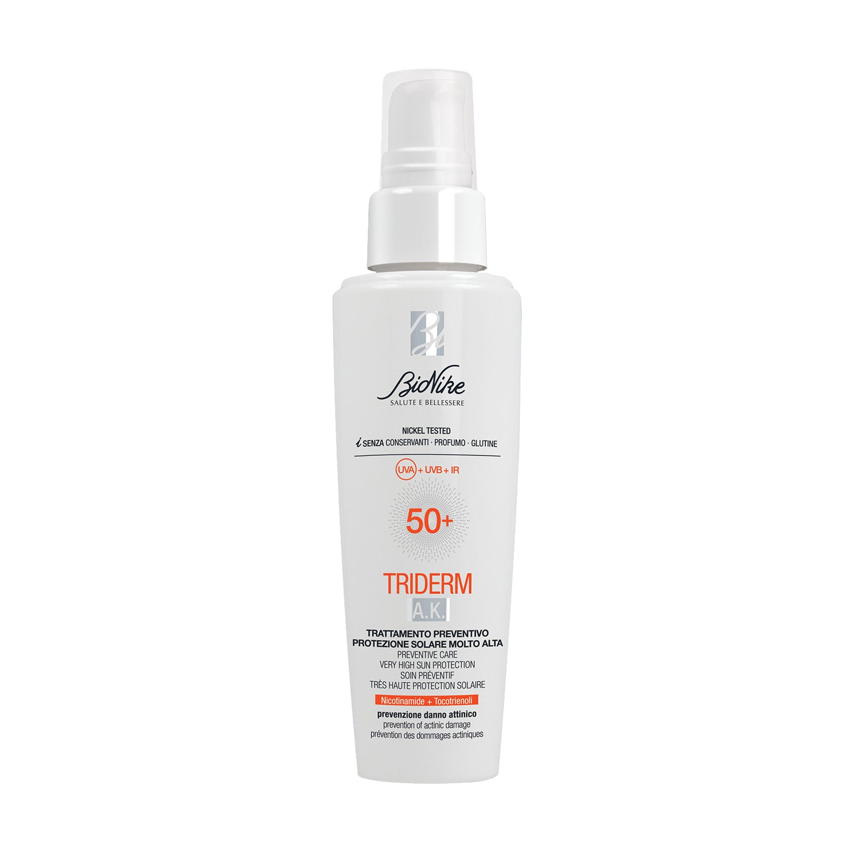 Уцінка! Сонцезахисний крем для обличчя та тіла BioNike Triderm A.K. Preventive Care, SPF 50+, 50 мл